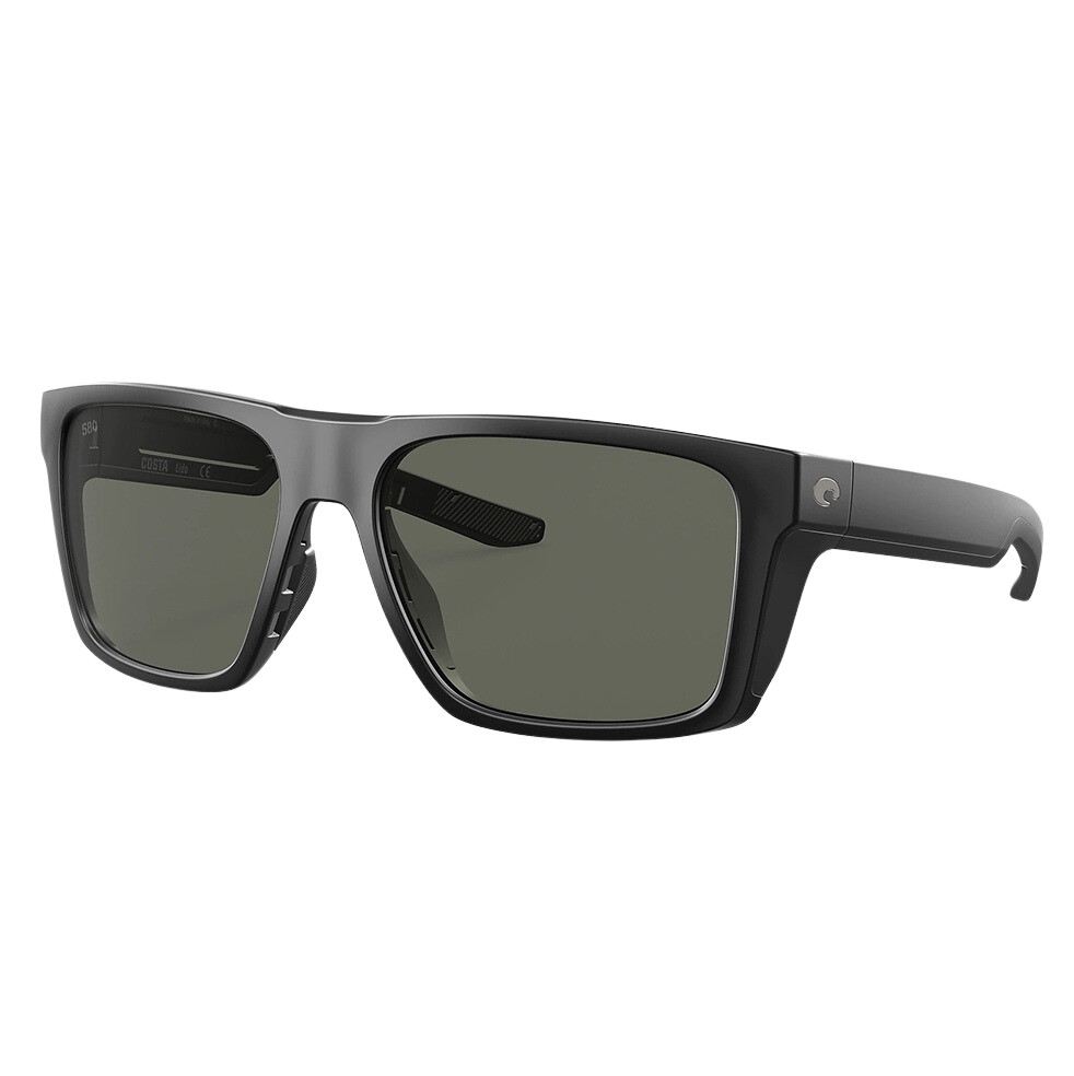 Costa Lido Sunglasses Polarized in Matte Black with Grey 580G